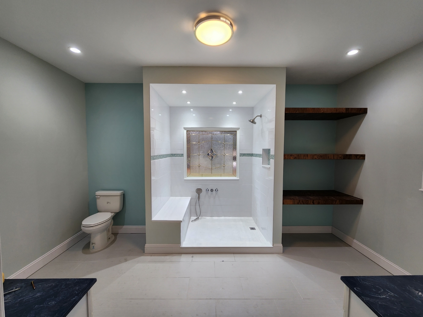 Completed master bathroom plumbing renovation by His Handy Hands