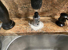 Kitchen sink water filtration system installed by His Handy Hands
